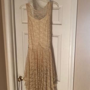 Free People slip dress with lace overlay size M